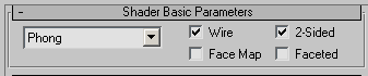 Рис. 54. Настройка параметров в свитке Shader Basic Parameters