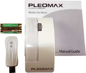 Комплект поставки беспроводной оптической мыши Pleomax SMC-8000W