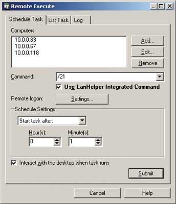 Удаленное выполнение команд одновременно на нескольких компьютерах с помощью утилиты LanHelper 1.61