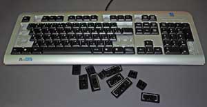 Заметно поубавилось клавиш у клавиатуры A4TECH LCDS-720
