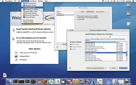 Программа CrossOver Mac от компании CodeWeavers не требует установки Windows, а просто запускает Windows-приложения в Mac OS X
