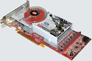 Штатная система охлаждения видеокарты ATI Radeon X1900XT