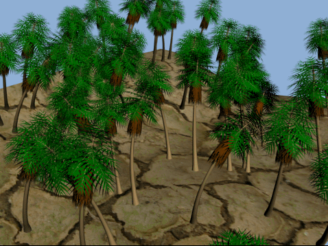 Рис. 37. Лес из пальм 