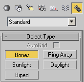 Рис. 2. Категория Systems с активированным типом объектов Bones
