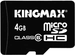 Kingmax microSDHC 4 Гбайт