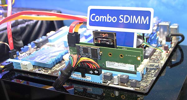 Демонстрация  модулей Combo SDIMM