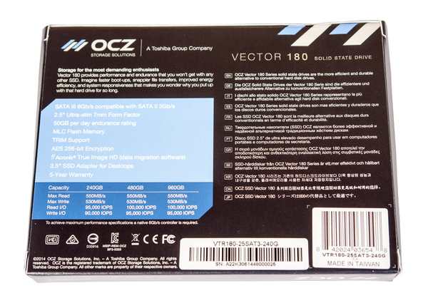 Vector 180 — новый SSD от OCZ