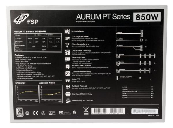 Блок питания FSP Aurum PT 850W