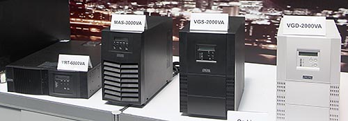 На стенде компании Powercom представлен широкий спектр оборудования для защиты электропитания