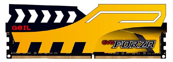Модули памяти серии EVO Forza будут доступны с радиаторами красного и желтого цвета