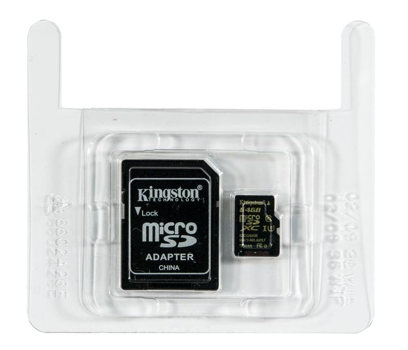 Kingston microSD Gold UHS-I Speed Class 3 объемом 64 Gb