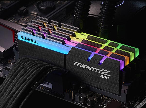 Модули памяти серии Trident Z RGB оборудованы эффектной подсветкой