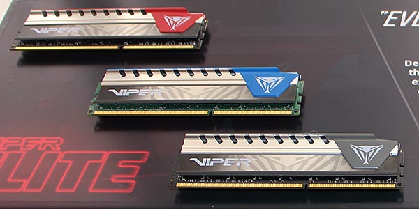 Модули памяти DIMM DDR4 серии Viper Elite выпускаются в трех вариантах оформления
