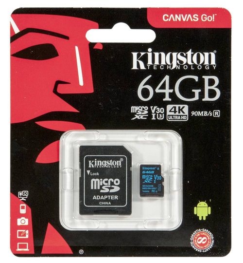 серия microSD-карт Kingston — Canvas 