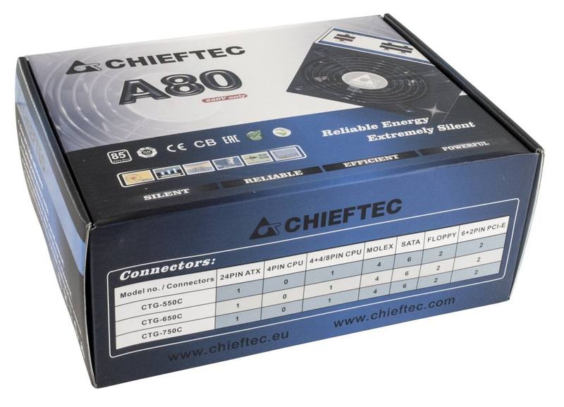блок питания Chieftec серии A80 CTG-750C