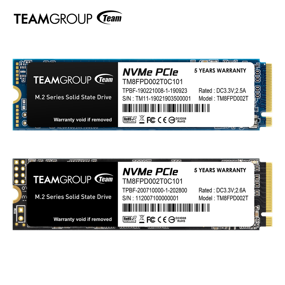 Team Team M.2 2280 NVMe PCIe Gen3x4 SSD MP33シリーズ 1.0TB TM8FP6001T0C101 - 3