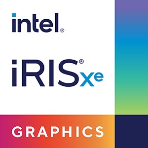 Логотип графической подсистемы Intel Iris X<sup>e</sup>