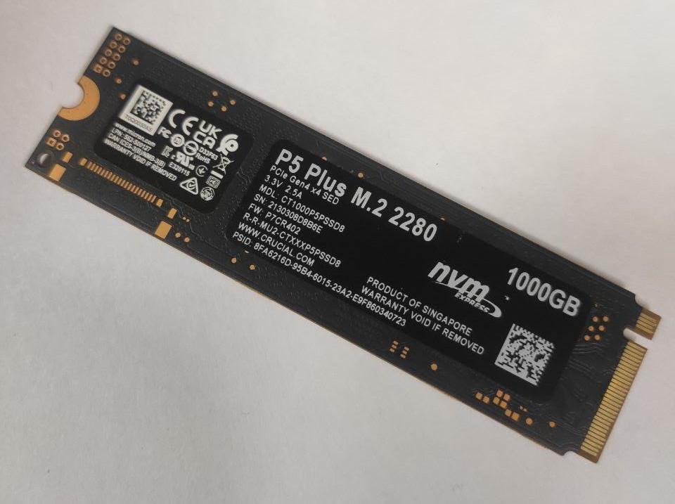 SSD NVMe M.2 Crucial P5 Plus 