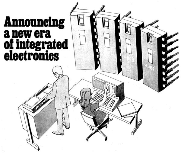 Intel представляет микропроцессор 4004 и объявляет начало новой эры в микроэлектронике (фрагмент публикации в журнале Electronic News) 