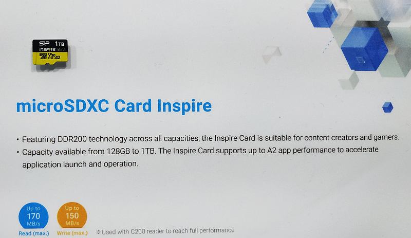 microSDXC картапамяти Inspire